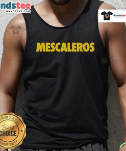Official Joe Strummer Mescaleros tank top featuring vibrant graphic design, perfect for music fans and collectors.