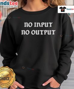 Official Joe Strummer No Input No Output Sweatshirt in black, featuring bold graphic print and comfortable fit for fans.
