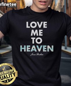 Official Jonas Brothers Love Me To Heaven Cloud Single T-Shirt featuring vibrant graphics and stylish design.