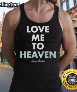 Official Jonas Brothers Love Me To Heaven Cloud Single Tank Top featuring vibrant design and comfortable fit for fans.