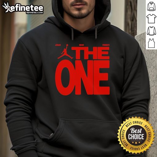 Alt Text: Official Jordan Brand hoodie for The One Tournament, featuring stylish design for one-on-one basketball enthusiasts.