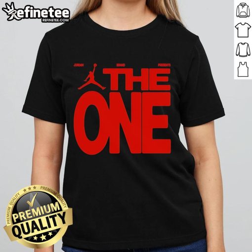 Official Jordan Brand tee for The One Tournament, showcasing the world's best one-on-one hoopers, perfect for basketball fans.