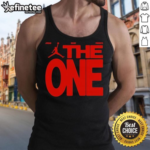 Official Jordan Brand The One Tournament tank top showcasing the world's best one-on-one hoopers design.
