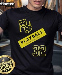 Official Kat New York Knicks Playball T-Shirt displayed at Madison Square Garden, perfect for fans and game day.
