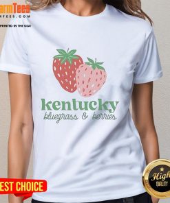 Official Kentucky The Berries and Bluegrass ladies tee featuring vibrant colors and stylish design for Kentucky fans.