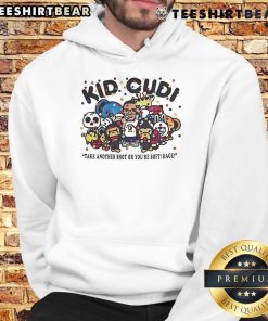 Official Kid Cudi Take Another Shot Or Youre Soft Rage Hoodie in black, featuring bold graphic design and cozy fit.