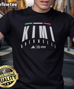 Alt Text: Official Kimi Antonelli AMG Petronas Formula One Team T-Shirt featuring team colors and logo for racing fans.