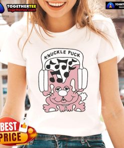 Official Knuckle Puck Bunny Music Ladies Tee featuring a stylish design perfect for fans of the band Knuckle Puck.
