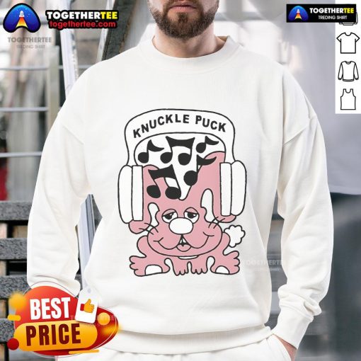 Official Knuckle Puck Bunny Music Sweatshirt featuring a stylish design, perfect for fans of the band and cozy wear.
