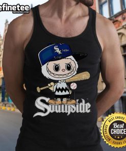 Official Labubu Charlie Brown Chicago White Sox tank top featuring a vibrant design and comfortable fit for fans.