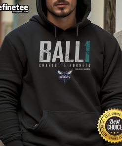 Official LaMelo Ball Charlotte Hornets hoodie featuring team colors and logo, perfect for fans and casual wear.