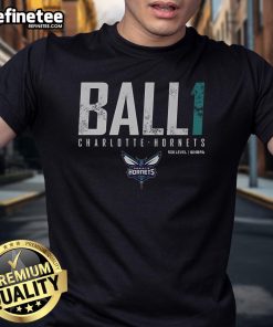Official LaMelo Ball Charlotte Hornets T-Shirt featuring vibrant team colors and player graphics, perfect for fans.