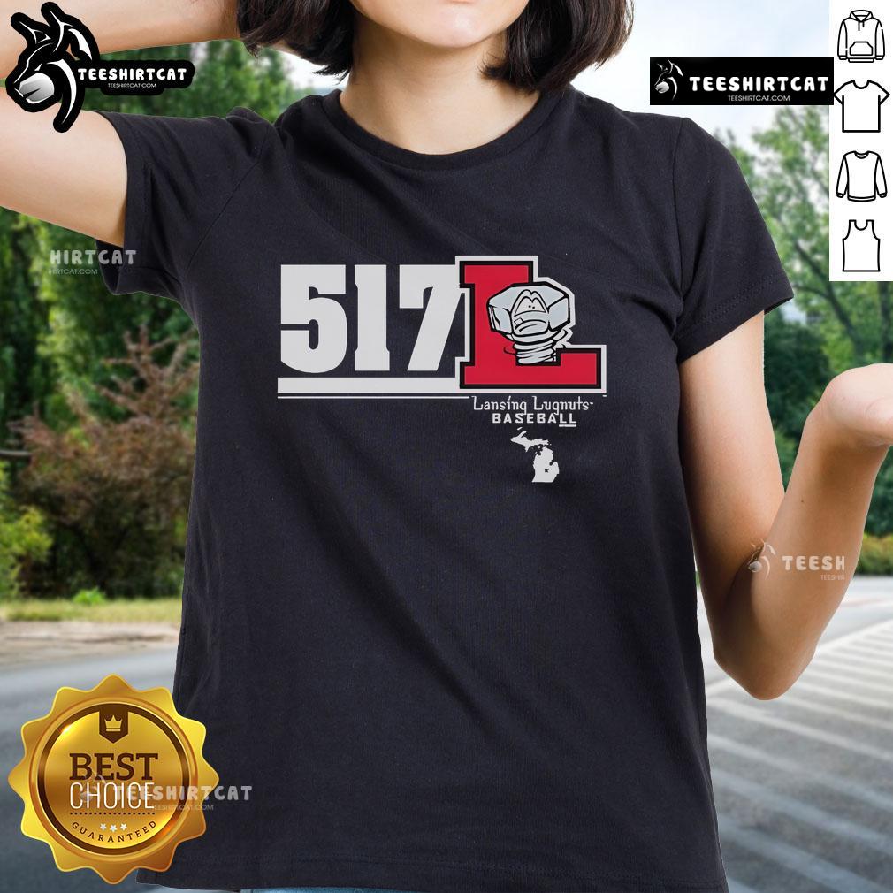 Official Lansing Lugnuts 517 Ladies Tee Official Lansing Lugnuts 517 Ladies Tee featuring team logo and stylish design for fans of all ages.