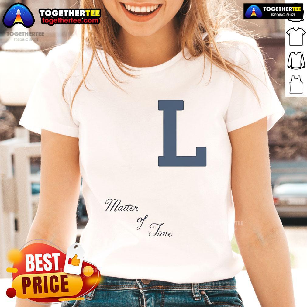 Official Laufey L A Matter Of Time Ladies Tee Official Laufey L.A. Matter of Time Ladies Tee showcasing stylish design and comfortable fit for fans of Laufey.