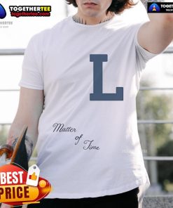 Alt Text: Official Laufey L A Matter Of Time T-Shirt featuring a stylish graphic design, perfect for fans of Laufey's music.