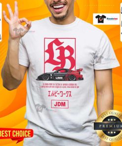 Alt Text: Official LB Box Logo FD Advan JDM T-Shirt featuring a stylish design for automotive enthusiasts.