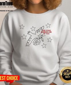 Alt Text: Official Lonely Ghost X Kilby Block Party This Song Reminds Me Of You sweatshirt featuring vibrant colors and cozy design.