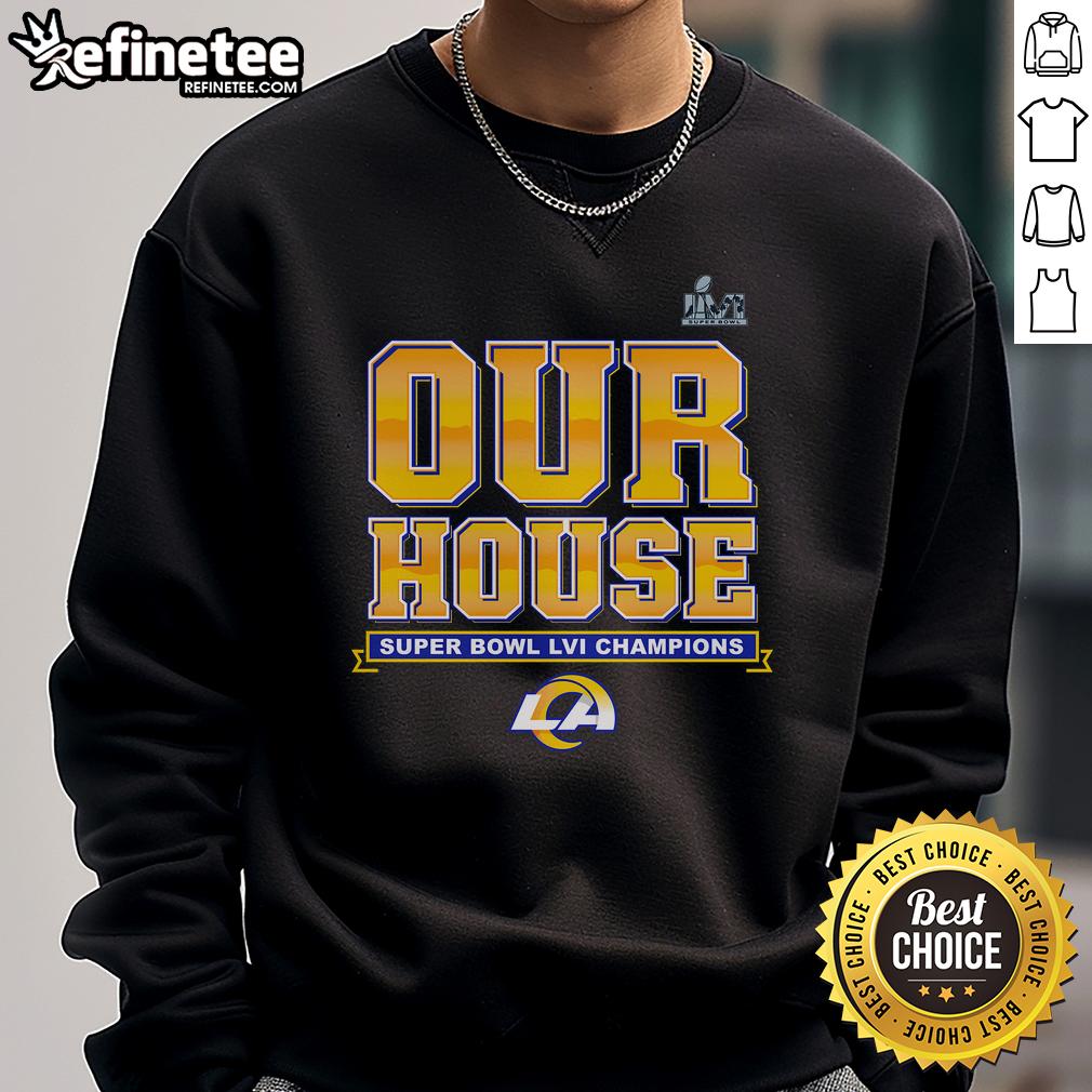 Official Los Angeles Rams Super Bowl Lvi Champions Hometown Audible Sweatshirt Official Los Angeles Rams Super Bowl LVI Champions Hometown Audible Sweatshirt showcasing team pride and victory.