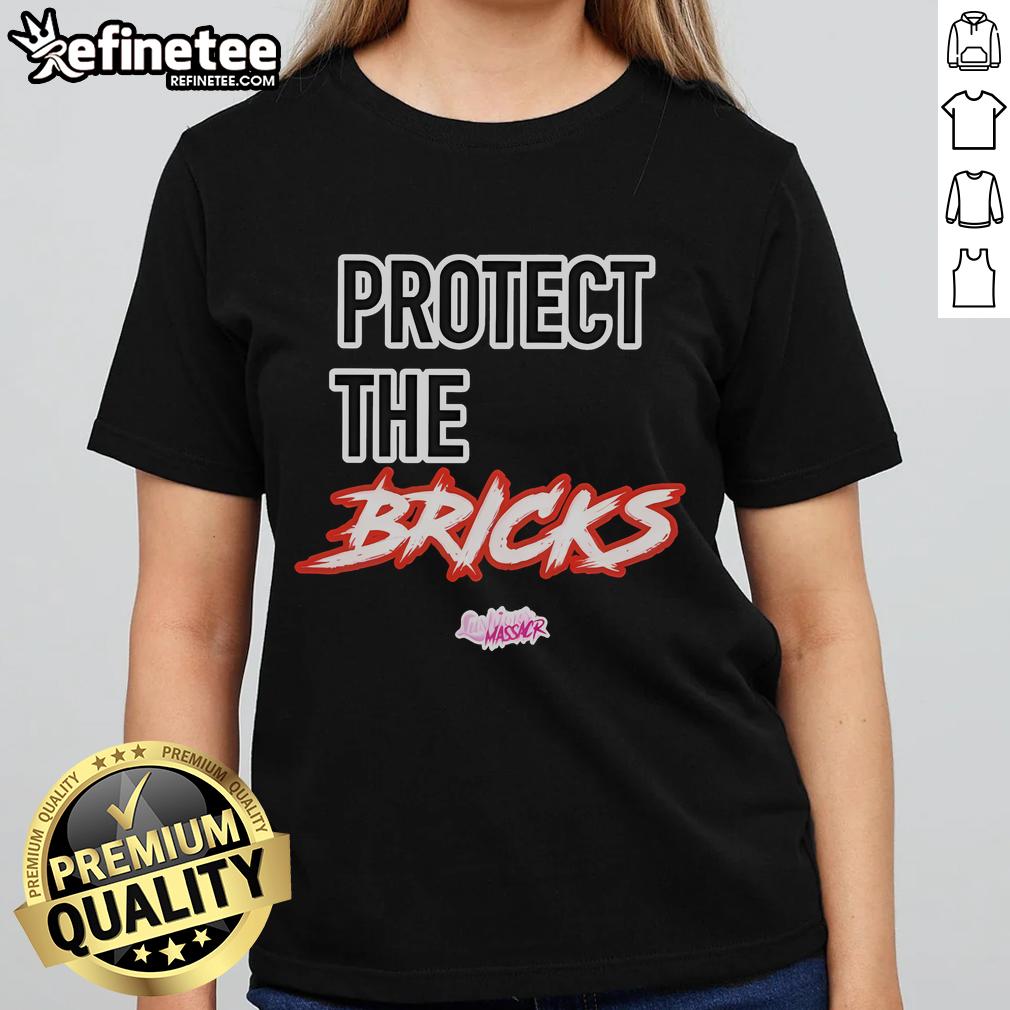 Official Lushious Massacr Protect The Bricks Ladies Tee Official Lushious Massacr Protect The Bricks Ladies Tee featuring vibrant design and comfortable fit for stylish women.