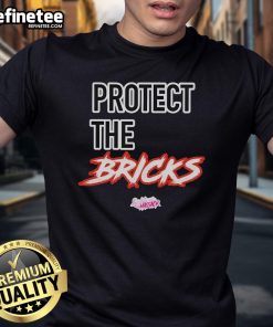 Alt Text: Official Lushious Massacr Protect The Bricks T-Shirt featuring bold graphics and vibrant colors for fans.
