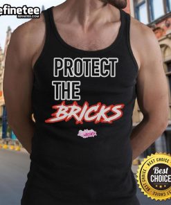 Official Lushious Massacr Protect The Bricks Tank Top featuring bold graphics and a stylish design for casual wear.