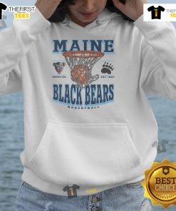 Official Maine Black Bears Game Time Hoodie featuring the team logo, perfect for fans at games or casual wear.