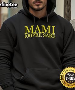 Official Mami 100pre Sabe Neon Pink Hoodie featuring vibrant color and stylish design, perfect for trendy outfits.