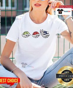 Official Mario Shell Character Ladies Tee featuring vibrant graphics, perfect for gamers and fans of the Mario franchise.