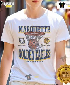 Official Marquette Golden Eagles Game Time T-Shirt featuring team colors and logo, perfect for game day attire.