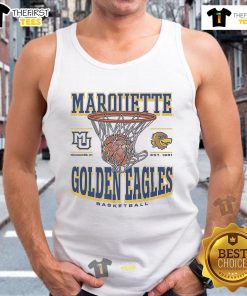 Official Marquette Golden Eagles Game Time Tank Top in navy, perfect for showing team spirit at games and events.
