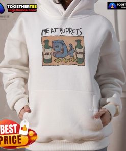 Official Meat Puppets hoodie featuring vibrant band logo and artistic design, perfect for fans and music lovers.
