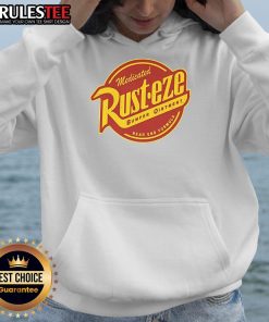 Official Medicated Rust Eze Bumper Ointment Hoodie in vibrant colors, perfect for fans of the classic automotive brand.