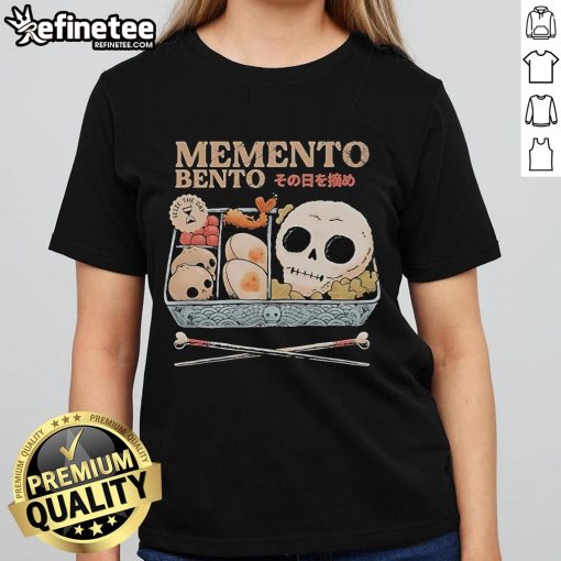 Official Memento Bento Seize The Day Ladies Tee featuring a stylish design perfect for everyday wear.