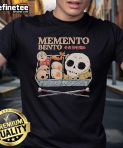 Alt Text: Official Memento Bento Seize The Day T-Shirt featuring a vibrant design and motivational quote for daily inspiration.