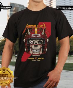 Alt Text: Official Metallica M72 Landover Pop-Up Shop Poster featuring T-shirt design for Landover Maryland at Northwest Stadium.