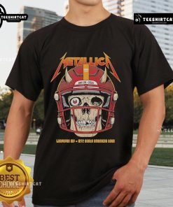 Official Metallica May 28 2025 Landover M72 North American Tour T-Shirt featuring iconic band logo and tour details.