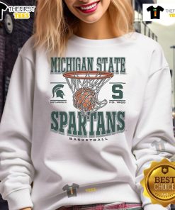 Official Michigan State Spartans Game Time Sweatshirt in green, featuring the team's logo and comfortable fit for fans.
