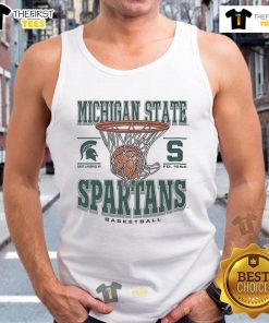 Official Michigan State Spartans Game Time tank top in green, perfect for showing team spirit at game day events.