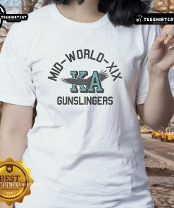 Official Mid World XIX Gunslingers KA Ladies Tee in vibrant colors, perfect for fans of the Gunslinger series.
