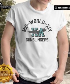 Official Mid World Xix Gunslingers Ka T-Shirt featuring iconic design and vibrant colors, perfect for fans of the series.