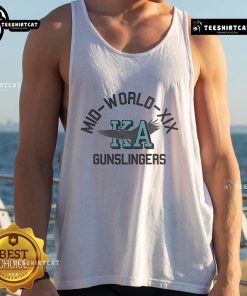 Alt Text: Official Mid World XIX Gunslingers KA Tank Top featuring a stylish design perfect for fans and casual wear.