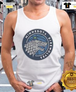 Official Minnesota Direwolves tank top featuring team logo and vibrant design, perfect for fans and summer wear.
