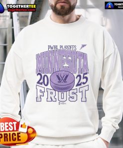 Official Minnesota Frost Adult Stadium Essentials Playoffs Urban Sweatshirt in navy blue, perfect for game day.