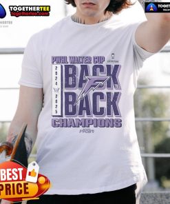 Alt Text: Official Minnesota Frost Walter Cup Back To Back Champions 2025 T-Shirt featuring team logo and championship graphics.
