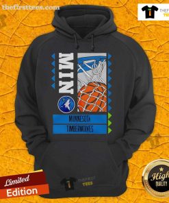 Alt Text: Official Minnesota Timberwolves Basketball Ballin 2025 hoodie in navy blue, featuring team logo and stylish design.