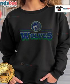 Official Minnesota Timberwolves Fan Banner Sweatshirt featuring team colors and logo, perfect for game day and fans.