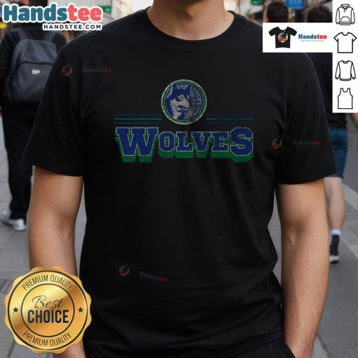 Official Minnesota Timberwolves Fan Banner T-Shirt featuring team logo and vibrant colors, perfect for game day.