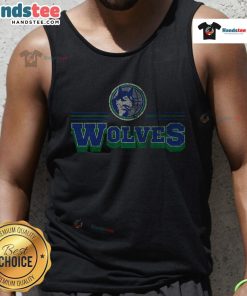 Official Minnesota Timberwolves Fan Banner Tank Top featuring team colors and logo for passionate basketball supporters.