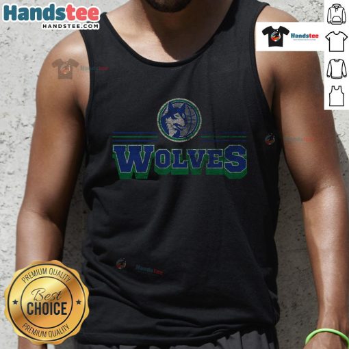 Official Minnesota Timberwolves Fan Banner Tank Top featuring team colors and logo for passionate basketball supporters.