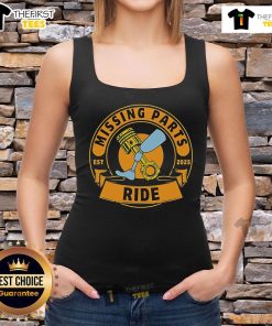 Alt Text: Official Missing Parts Ride Est 2025 tank top featuring bold graphics and a stylish design for fans.
